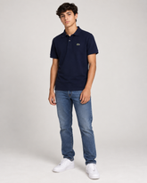 POLO MASC KIDS MC LACOSTE 166 MARINHO