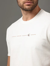 CAMISETA CKJ MAS MC LOGO CALVIN KLEIN CK OFF WHITE