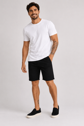 BERMUDA MAS CHINO COLOR NOVA ESSENCIAL PRETO