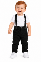 CALCA MASC SKINNY CRAWLING C SUSP - 1/3 PRETO