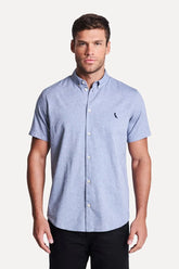 CAMISA RESERVA MASC MC OXFORD COLLOR MARINHO