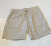 NOVO SHORT LINHO MASC LISO AREIA