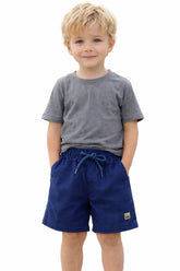 NOVO SHORT LINHO MASC KIDS LISO MARINHO