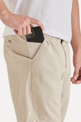 NOVO BERMUDA RSV CASUAL LINHO II KHAKI