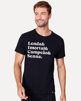 CAMISETA RSV MAS EST LENDA SENNA PRETO