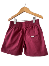 NOVO SHORT LINHO MASC KIDS LISO BORDO