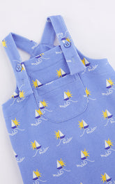 JARDINEIRA MAS BB MOLETOM BARCO SOL AZUL