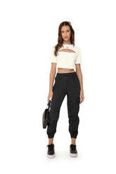 CALCA JOGGER MICROFIBRA PAPPER PRETO