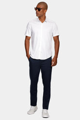 CAMISA MAS MC SLIM CETIM C ELASTANO BRANCO