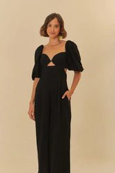 MACACAO MANGAS PESPONTO FARM PRETO