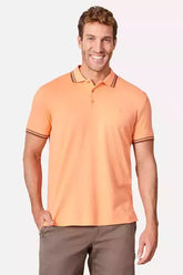 POLO RSV MAS MC FRISO RAJADO LARANJA BERGAMOTA
