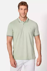 POLO RSV MAS MC FRISO RAJADO VERDE MENTA