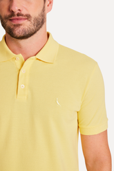 POLO RESERVA MASC MC PIQUET CLASSICA AMARELO CLARO