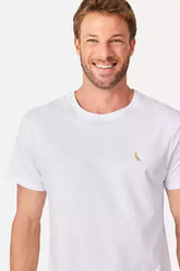 CAMISETA RSV REGULAR BORDADO GOLDEN BRANCO