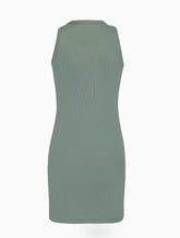 VESTIDO SM CKJ KIDS FEM RIBANA BASICA VERDE