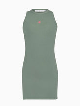 VESTIDO SM CKJ KIDS FEM RIBANA BASICA VERDE