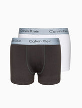 KIT 2 CUECAS CKJ KIDS MASC TRUNK MESCLA/BRANCO