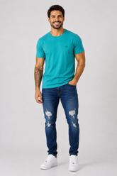 CAMISETA MC MASC AEROPOSTALE A87 VERDE CLARO