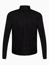 CAMISA ML CK KIDS LISA BASICA LOGO PEITO PRETO