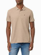 POLO CKJ MASC MC OMEGA CAQUI CLARO