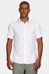 CAMISA MAS MC ARAMIS SLIM LINHO ALGODAO BRANCO
