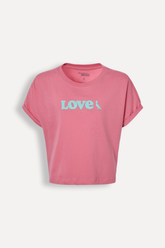 BLUSA RSV MINI FEM ESTAMPADA LOVE ROSA DUST