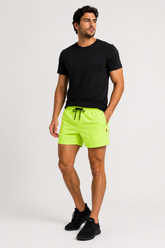 SHORT PRAIA RSV MAS LISO BASICO VERDE FLUOR
