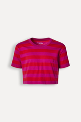 BLUSA CROPPED RSV MINI FEM LISTRA SUMMER VERMELHO