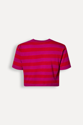 BLUSA CROPPED RSV MINI FEM LISTRA SUMMER VERMELHO