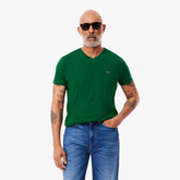 CAMISETA MASC MC GOLA V LACOSTE VERDE 132