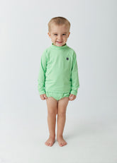 SUNGA BOX MAS KIDS BB UM MAIS UM VERDE FLUOR