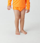 SUNGA BOX MAS KIDS BB UM MAIS UM LARANJA NEON