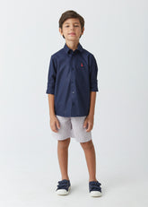 CAMISA ML MAS TRICOLINE C ETIQ EXTERNA MARINHO