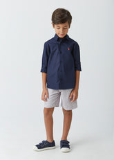 CAMISA ML MAS TRICOLINE C ETIQ EXTERNA MARINHO