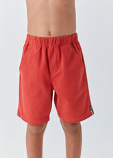 BERMUDA MAS SARJA DET BARRA CADARCO VERMELHO