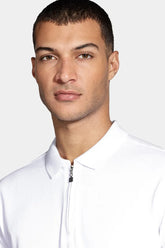 POLO MAS MC PIQUET ZIPER ARAMIS BRANCO