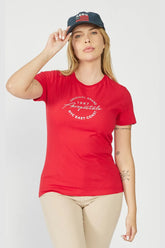 BLUSA FEM MC SILKADA AEROPOSTALE VERMELHO
