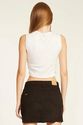BLUSA CROPPED MC FEM AEROPOSTALE OFF WHITE