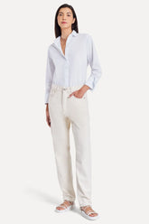 CALCA JEANS FEM MOM WEG SIMPLES OFF WHITE