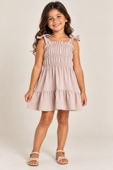 VESTIDO ALCA ECO LINHO ELASTEX BUSTO ROSA SECO