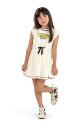 VESTIDO MOLETOM BOTONE EST TREND OFF WHITE