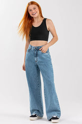 TOP FEM JUV EM COTTON LEVE PRETO