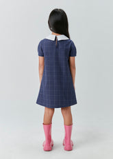 VESTIDO ESTILO JUMPER DET LACO FRENTE MARINHO