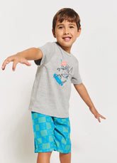 CONJ MAS CAM E BERM ROBOZINHO MESCLA/AZUL/VERDE