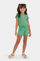 CONJ FEM BL ALWAYS E SHORT MLT DUBLADO VERDE CLARO