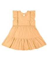 VESTIDO MALHA TEXTURIZADA WIND DET AVIAM LARANJA