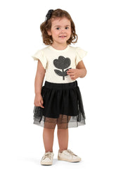 CONJ FEM BL MC BAB EST FLOR E SAIA TULE OFF WHITE