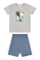 CONJ MAS CAM SUMMER BEACH BER MLT LINHO CINZA CLARO