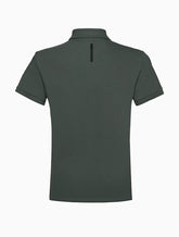 POLO CKJ MASC MC LOGO RE ISSUE PEITO VERDE MEDIO