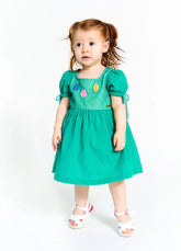 VESTIDO EST FLORESTA MAGICA VERDE